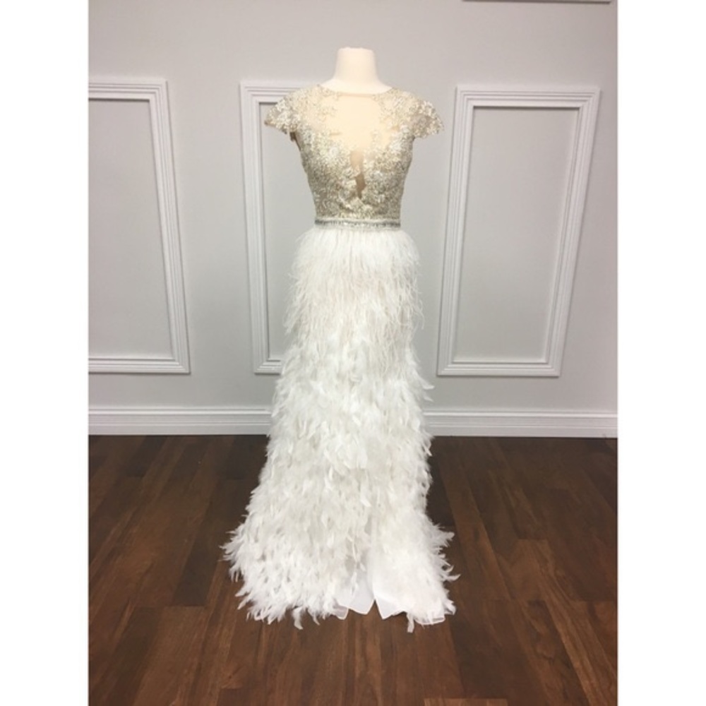 white reception dress  -  Mac Duggal #62509